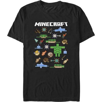 Мужская футболка Fifth Sun Minecraft Рыбы и Мобы