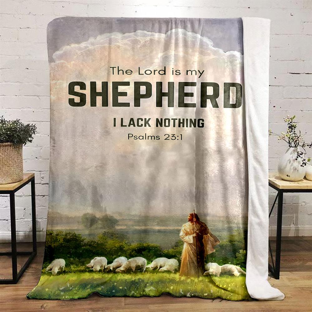 The Lord is my Shepherd Psalm 23:1 Religious Blanket Printed Blanket for Living Room Bed Couch lunch break Blanket for Friend's festival Gift