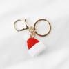 Hat Xmas Handmade Crochet Pendant Korean Style Key Ring Christmas Key Chain Women Key Buckle