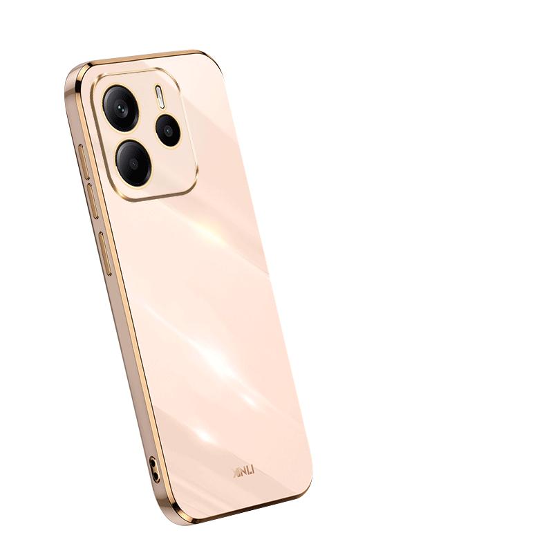 Для Xiaomi 14T Pro 13T Poco X6 M6 Pro X5 Redmi 14C 13C Note 14 Pro 13 12 11 чехол с глянцевым покрытием TPU противоударный мягкий тонкий однотонный чехол для телефона