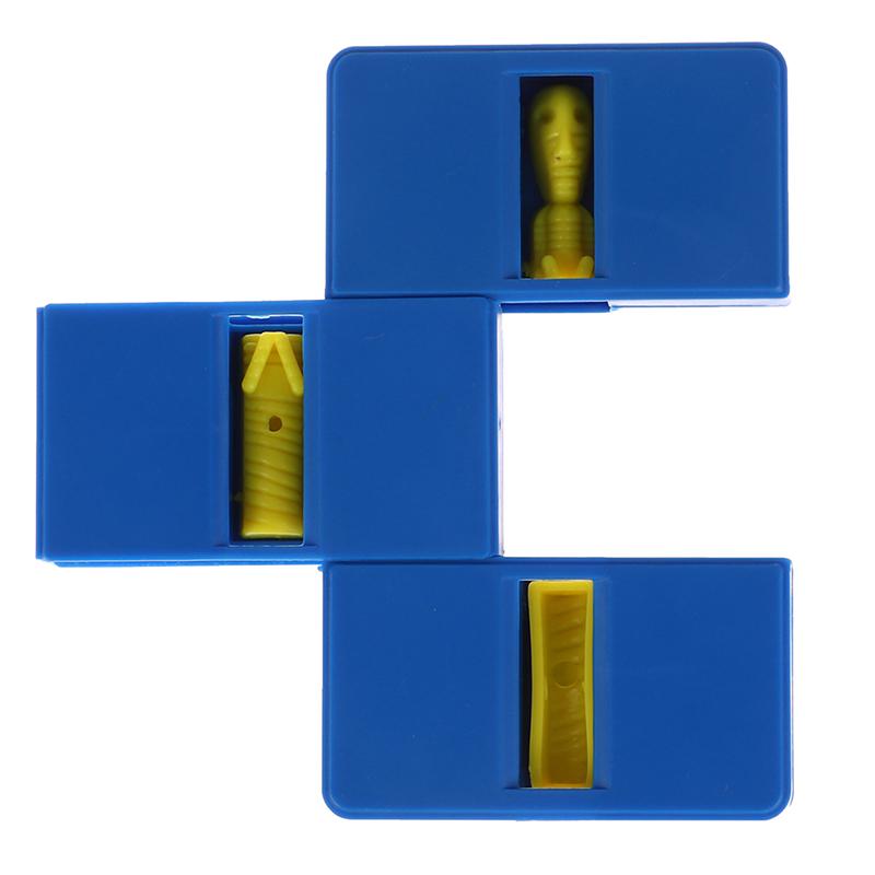 Коробка для фокусов Мумия Разрезанная на три секции Восстановление Волшебный трюк Реквизит Игрушки