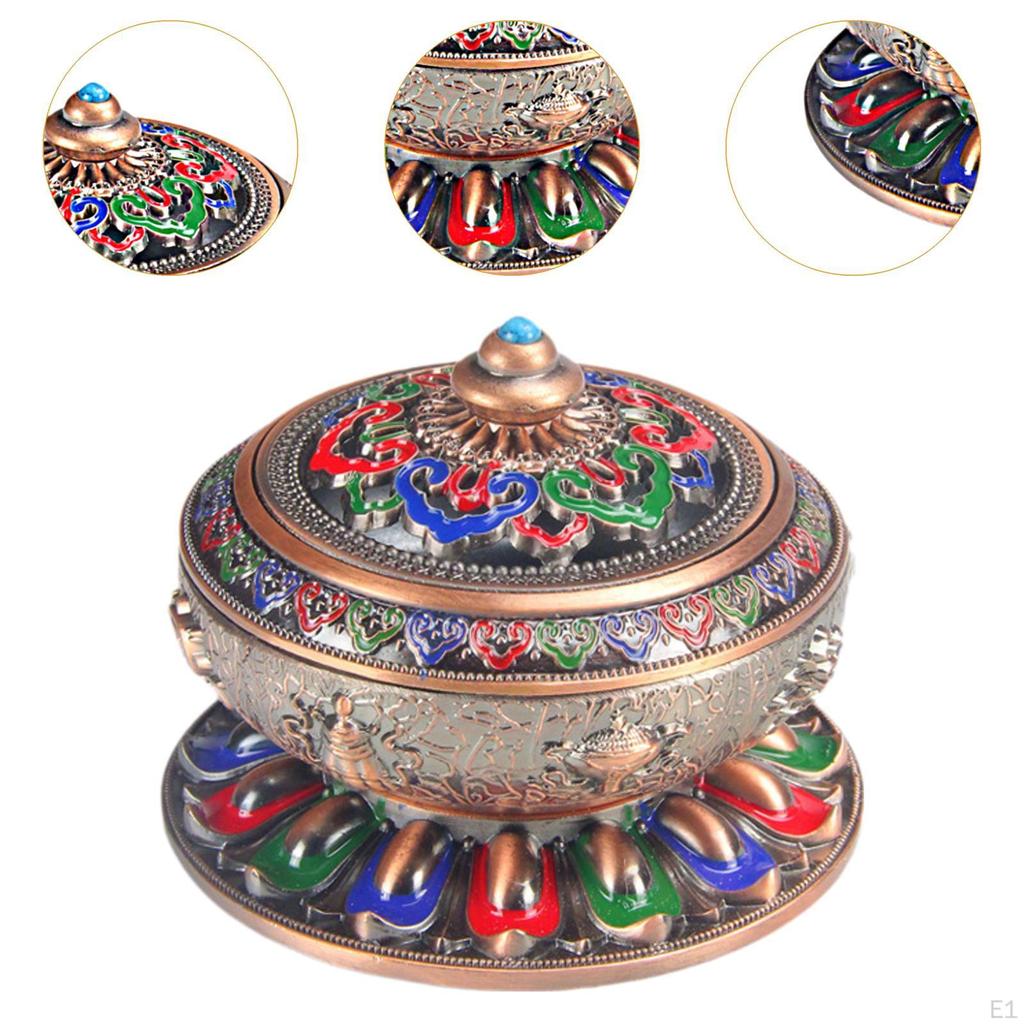 Эмалированная подставка для благовоний Art Craft с крышкой, универсальная подставка для курильницы для офиса, йоги, чая
