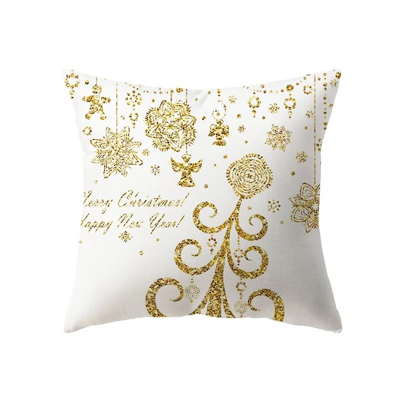Christmas Theme Decoration Printing Pattern Cushion Cover Home Living Room Sofa Pillow