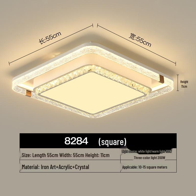 Современный потолочный светильник с полной защитой глаз - Модель 2025 года для гостиной и главной спальни