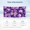 Floral Theme Beach Towel Personalized Custom Name & Text Soft Quick Dry Beach Towel for Swimming Travel