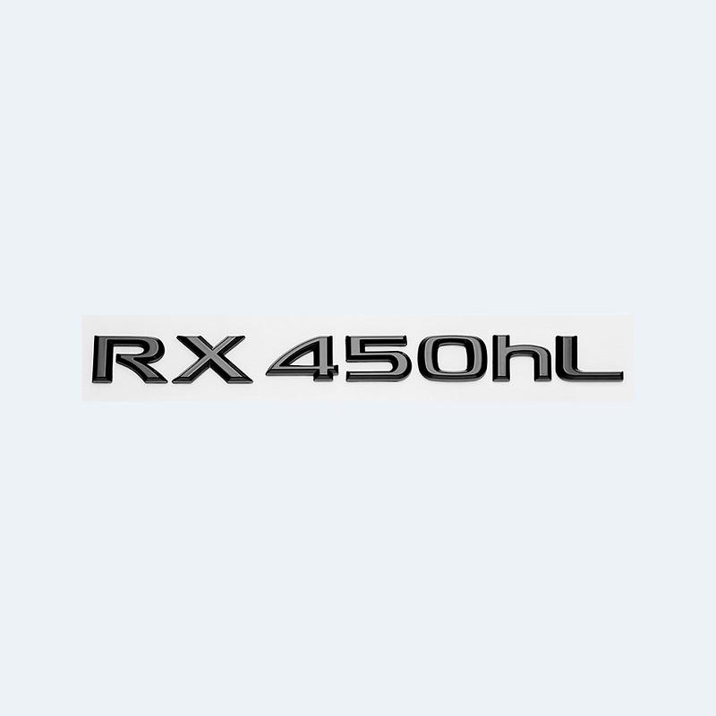 usjp2 3D ABS Gloss Black Car Rear Trunk Badge Sticker For Lexus RX Series RX200t RX270 RX300 RX350 RX450h RX450hL HYBRID Emblem