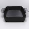 Santo Grill Pan, Black, 25.5cm, Banko Ware, with Handle, Ceramic Grill Plate, 17049