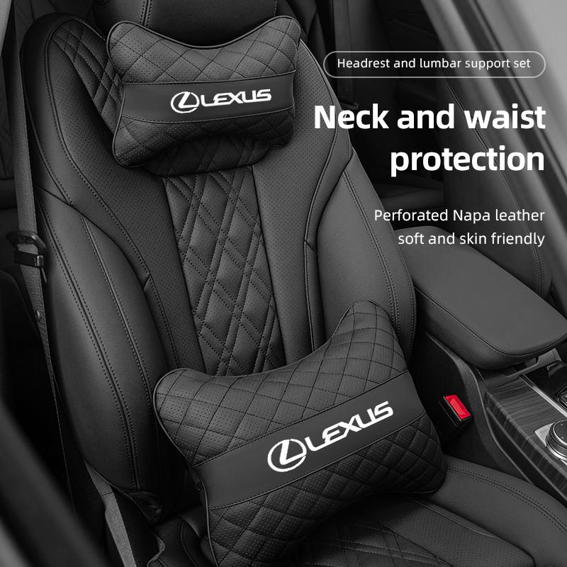 AIT1 Car Seat Head Support Cushion Lumbar Pillow Interior Accessories For Lexus F SPORT LBX NX RX 350h 450h ES UX 300e GS GX IS LS LX
