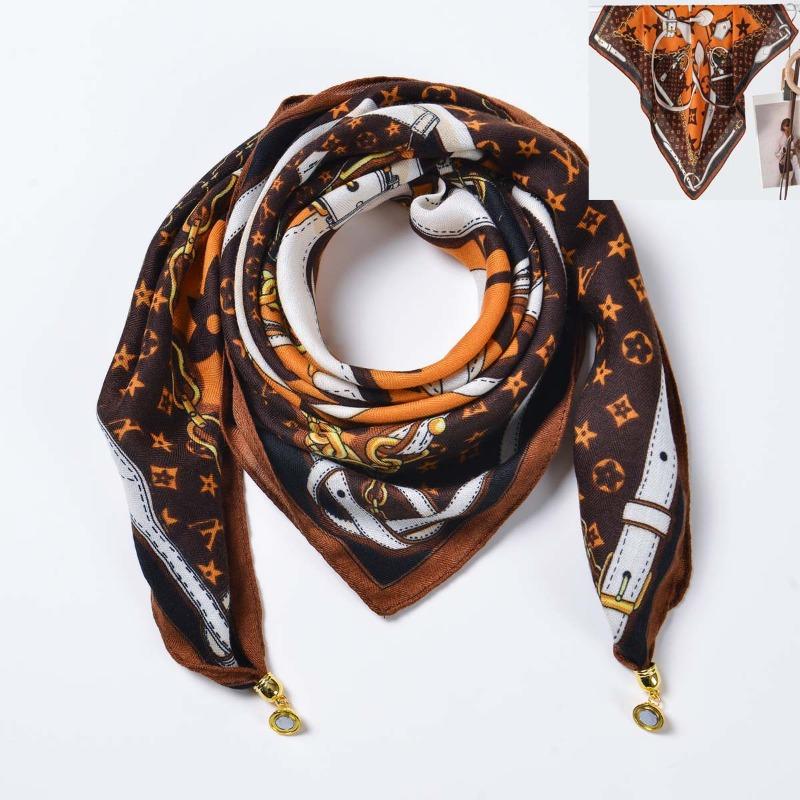 Hot-selling Women's Autumn and Winter Warm Magnetic Triangle Neck Protection Scarf Four Seasons Versatile Velvet Decorative Scarf