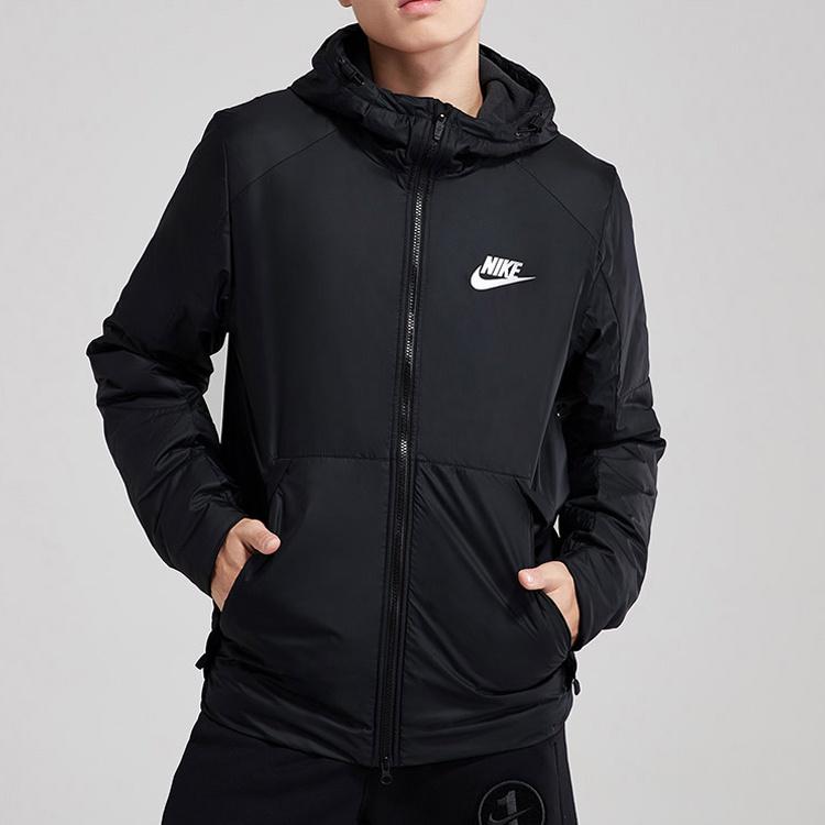 Nike Sportswear Casual Sports Windproof hooded Black Men's 861789-010
