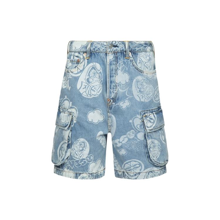 EVISU Denim Shorts Men's Denim Blue 2ESHTM3DS129FFCT