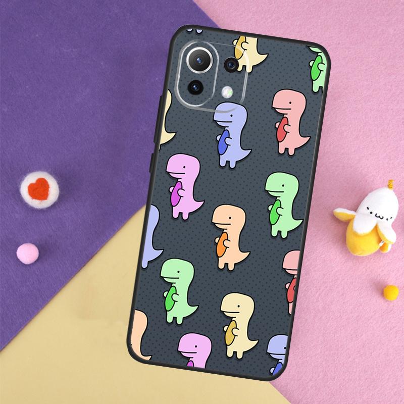 Милый Чехол-Динозавр Тираннозавр Для Xiaomi 15 Ultra 13 14 14T 11T 12T 13T Pro POCO X7 Pro X3 X5 X6 F5 F6 M6 Pro