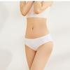 Yier Shuang Women's Lace-Trimmed Low-Waist Cotton Triangle Panties - Seamless Summer Underwear