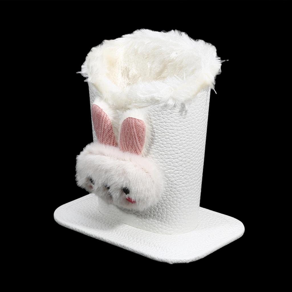 1 шт. Милый плюшевый держатель для очков с подкладкой, органайзер для хранения очков против царапин, современный прочный мультяшный держатель для ручек для офиса, прикроватной тумбочки