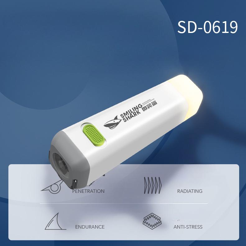 Портативный мини-яркий фонарик, уличный прожектор, дальний водонепроницаемый светильник для кемпинга, зарядка, фонарик с сокровищами