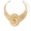 Vintage Geometric Twisted Thread 8 Digital Flower Collar Personality Exaggerated Corrugated Women's Necklace
