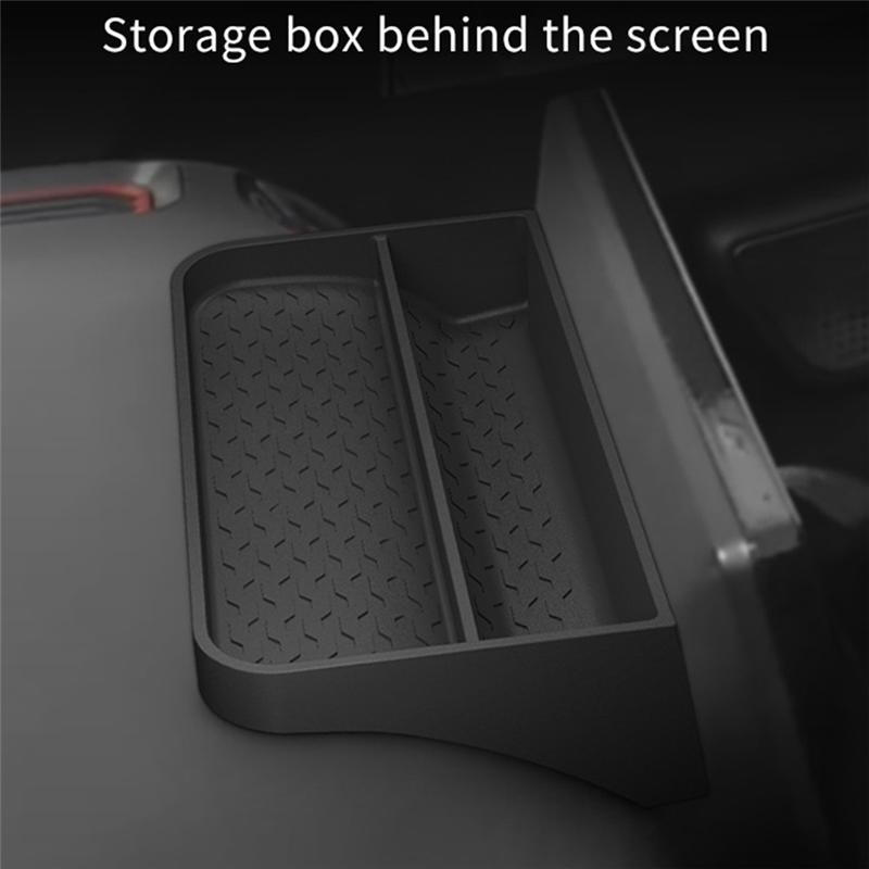 LHD For BYD Shark 2024 2025 Car Accessories Dashboard Storage Tray Display Screen Rear Storage Box Tray Organizer