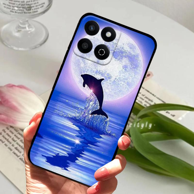 Чехол для Honor X7c 4G X 7c Геометрический дизайн Мягкий силикон ТПУ Задняя крышка телефона Для Huawei Honor X7c Ударопрочный бампер Сумки для телефона