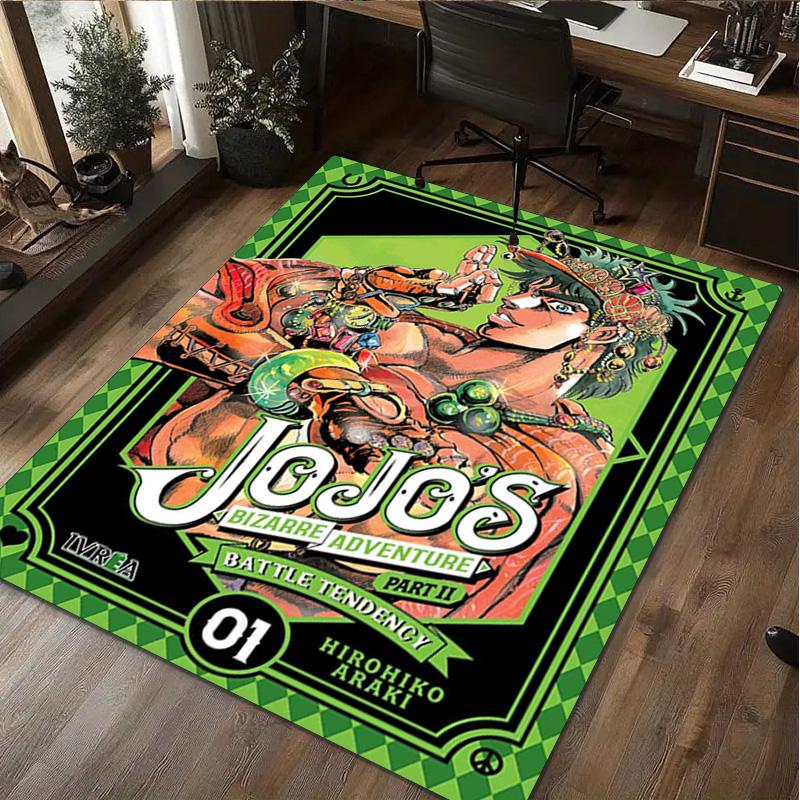 1Pc Jojo′s Bizarre Adventure Rug - Home carpet Office Decorative Carpet For Living Room Bedroom Door Mat Floor Rug Computer Chair Area Rug