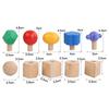 Kid Wooden Screw Matching Game Montessori Parish Toy Nut Bolt Disassembly Fine Motor Skill Shape Color Sensory Educational Toy