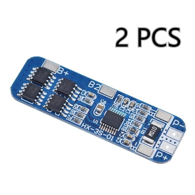 Плата защиты BMS 3S 10A 11.1V 12.6V Li-ion Литий-ионный Модуль Зарядного Устройства для Батарей 12V 18650 Плата Аккумуляторной Схемы с Защитой от Перезаряда и Глубокого Разряда