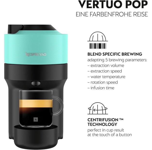 Capsule Coffee Machine Krups XN 9204 Vertuo Pop Aqua Mint