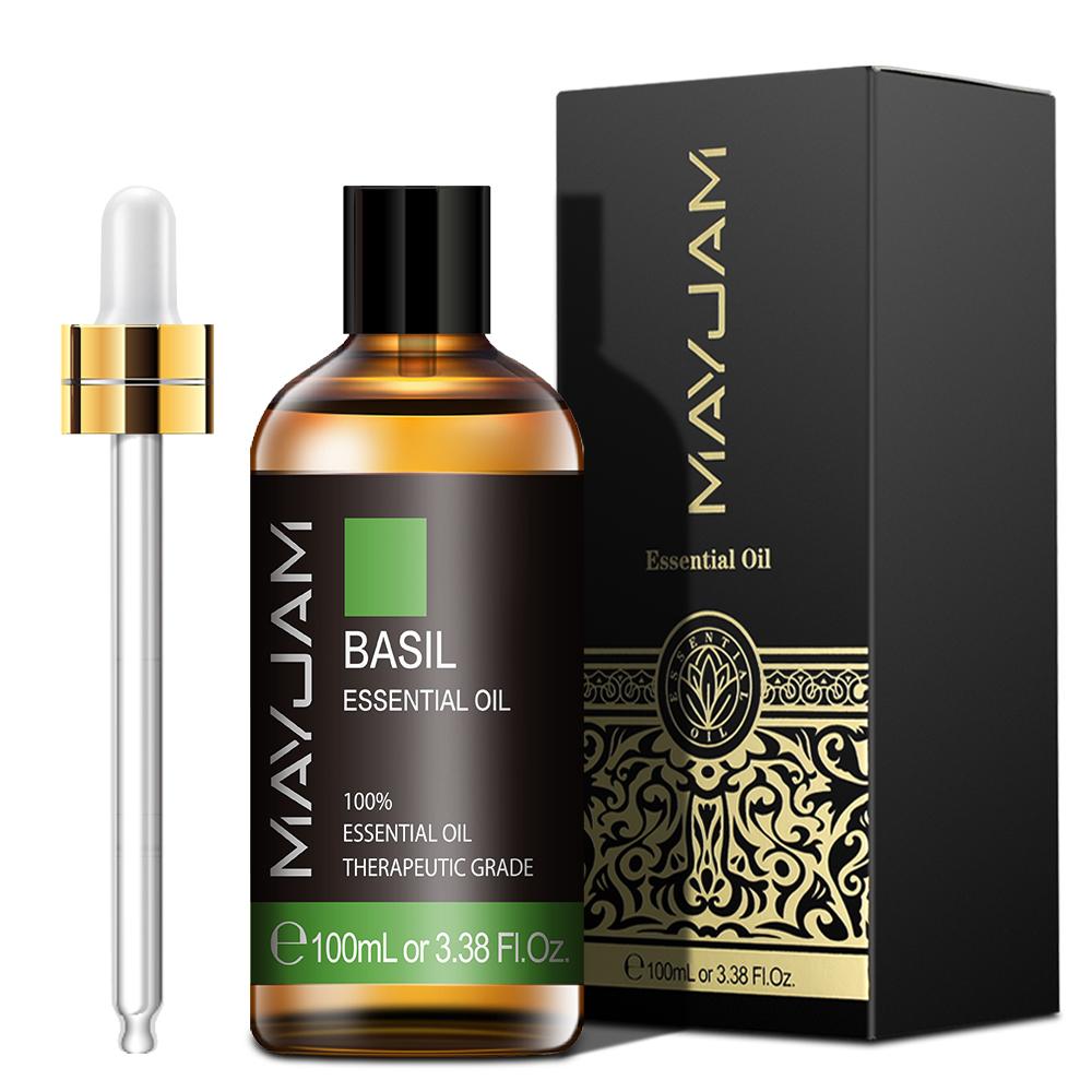 MAYJAM 100ML Lavender Eucalyptus Cinnamon Plant Essential Oil for Spa Massage Skin Care Air Purifier Humidifier Aromatherapy Rose Tea Tree Oil