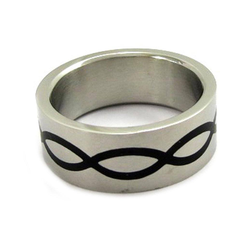 Стальное кольцо 'Thalassa' Black Steel