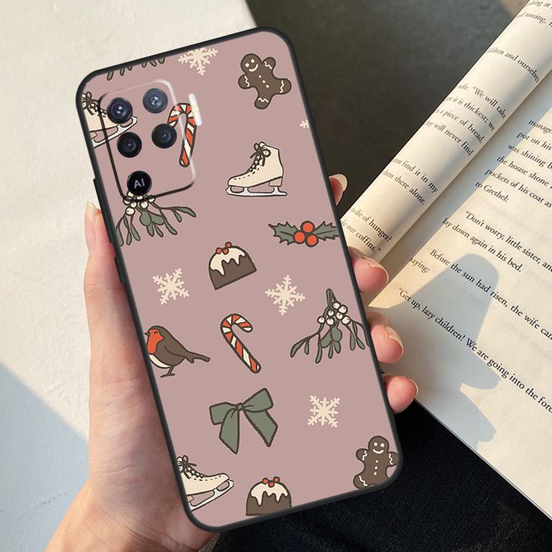 Ice Skating Case For Oppo A58 A98 A78 A18 A38 A60 A80 A40 A77 A57 A17 A74 A54 A94 A96 A76 A16 A15 A5 Pro