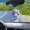 2D Flat Acrylic Pendant Rearview Mirror Decoration with Lanyard Easy To Hang Cartoon Peking Opera Hanging Ornament