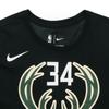 Nike Milwaukee Bucks Giannis Antetokounmpo T-Shirt 'Black' Men's 870789-010