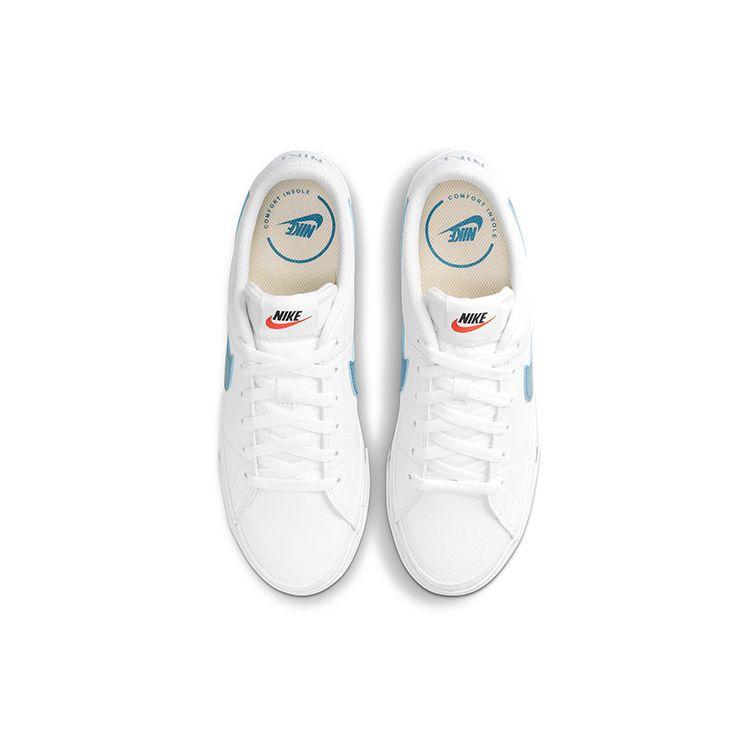 Nike Мужские кроссовки Court Legacy White Cerulean Gum-Light-Brown CU4150-104