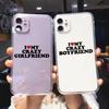 Смешной Чехол Для Телефона Пара Я Люблю Свою Девушку Для iPhone 13 12 14 11 Pro XS Max Mini 16 7 8 14 Plus X XR Прозрачные Мягкие Чехлы