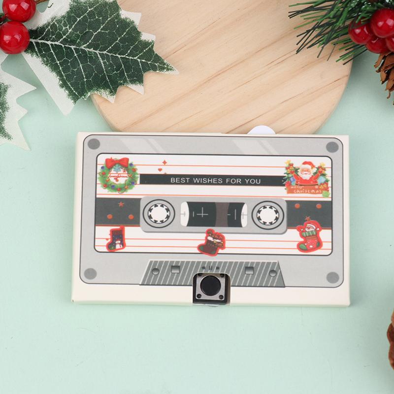 Фонографическая лента DIY записываемая 60 секундная голосовая аудиокассета приглашение на вечеринку рождественский подарок на день рождения годовщину