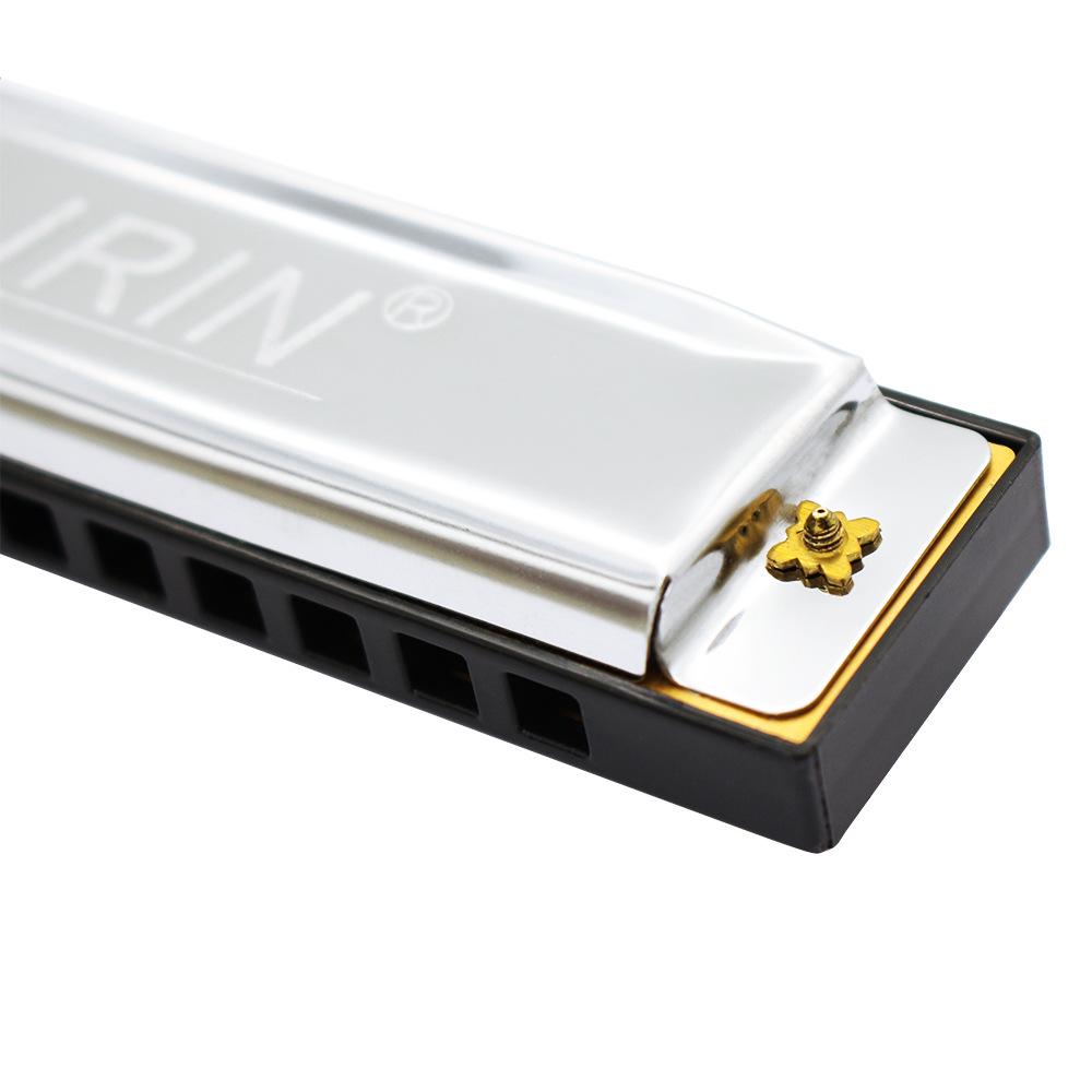 IRIN 10-Hole 20-Reed C Key Harmonica with Engraved Logo for Kids and Students
