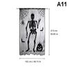 Жуткая скатерть на Хэллоуин, черное кружево, дизайн паутины, каминный шарф, декор дома с привидениями, украшение для вечеринки