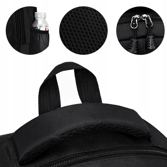 ZOLA Teen Backpack, 2 Compartments, Water Resistant, Black, 42x32x15cm, School Bag, Daily Commute