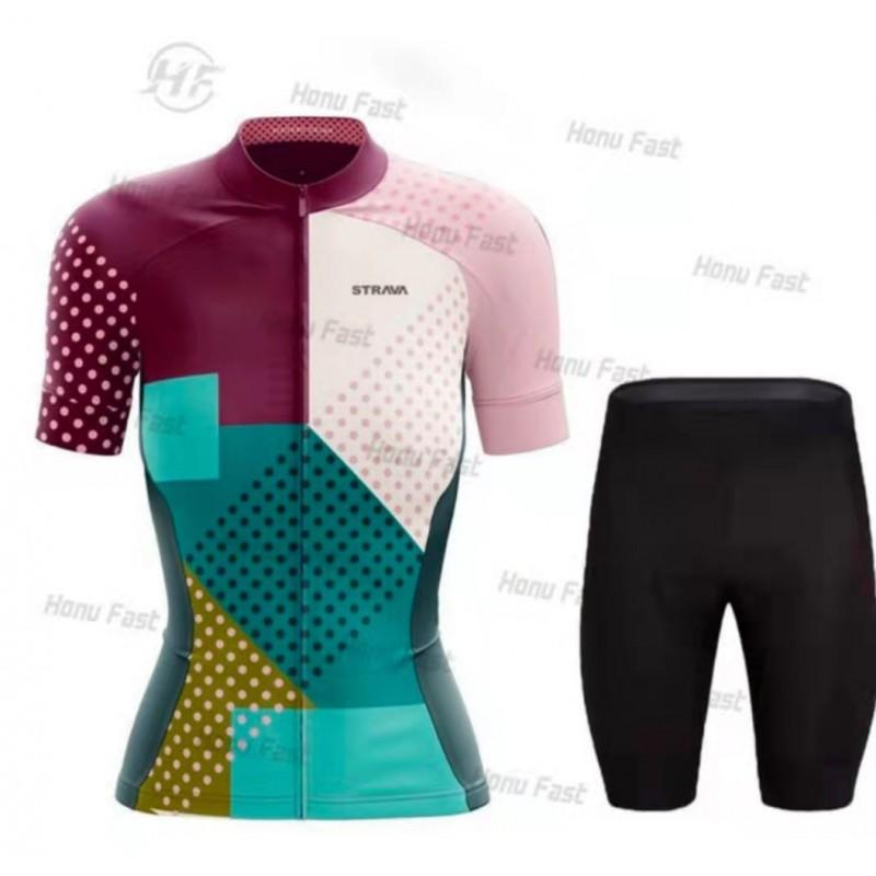 Womens Cycling Jersey Breathable Quick-Dry Mountain Road Bike Apparel Outdoor Sportswear