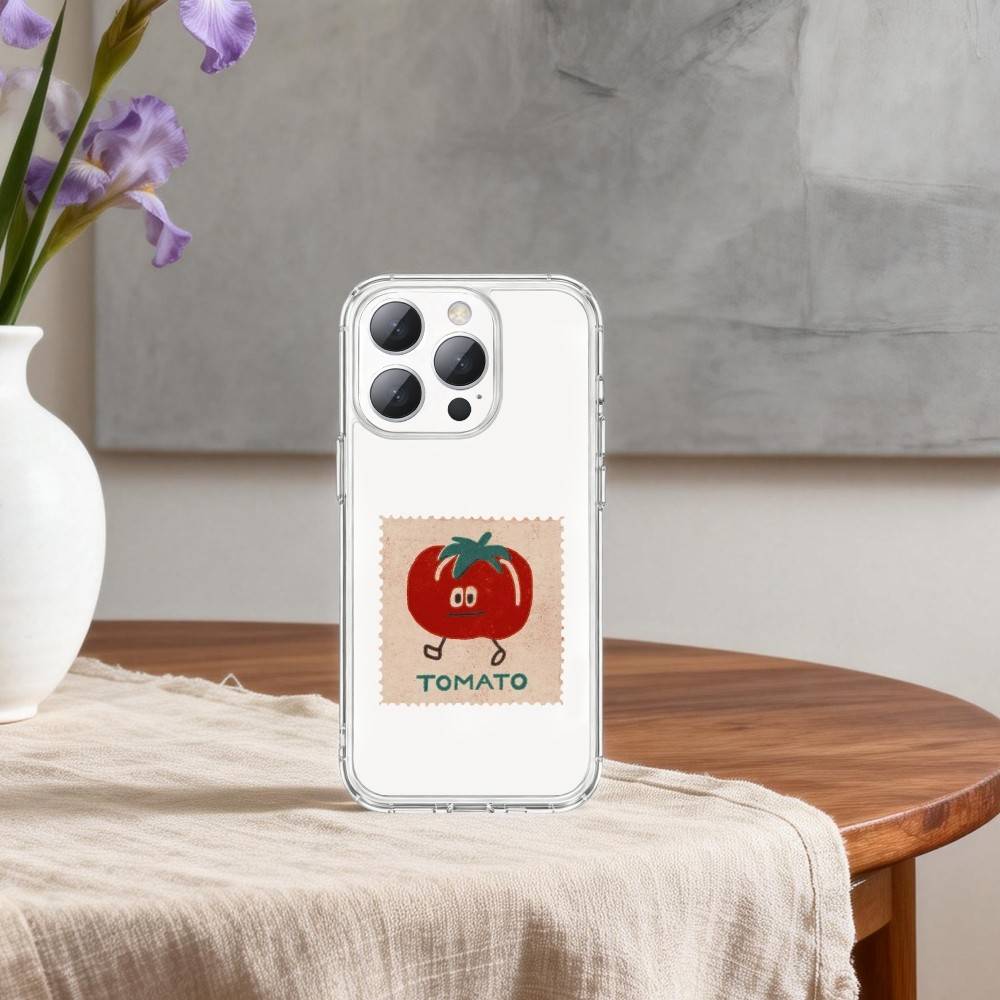 K-Корейский Ins T-Two Ted T-Помидор Чехол для телефона Для iPhone 17p 16 15 14 13 12 11 Mini Pro Max Plus Прозрачная крышка