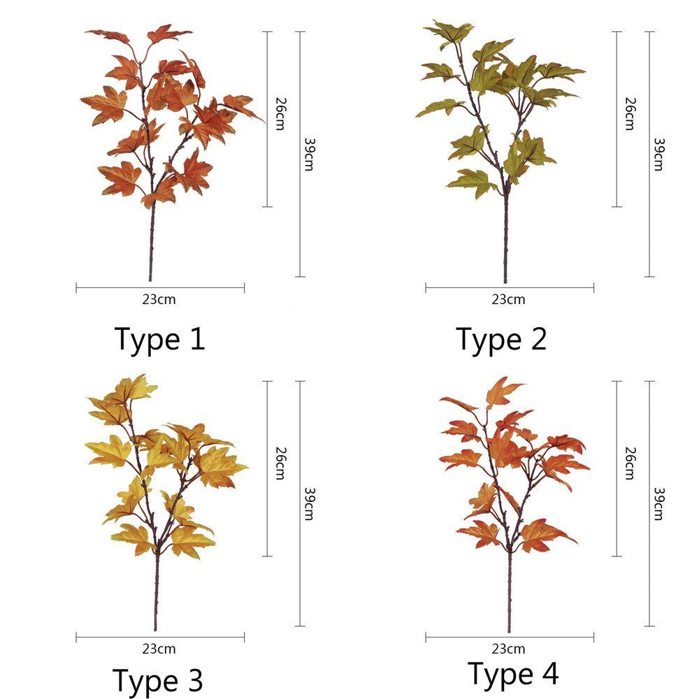 Thanksgiving Day Wedding Decoration Harvest Day Artificial Plant Fake Maple Leaf Flower Arrangement