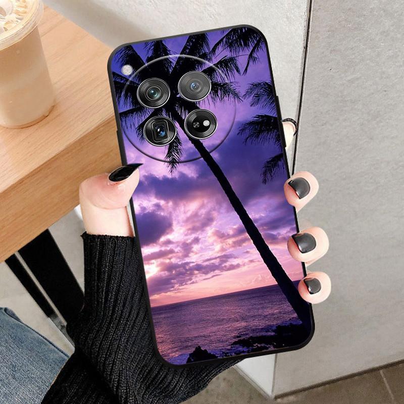 For OnePlus 12 Case Cover For OnePlus12 Fundas New Black Soft Silicone TPU Protective Phone Case For One Plus 12 Bumper Coque