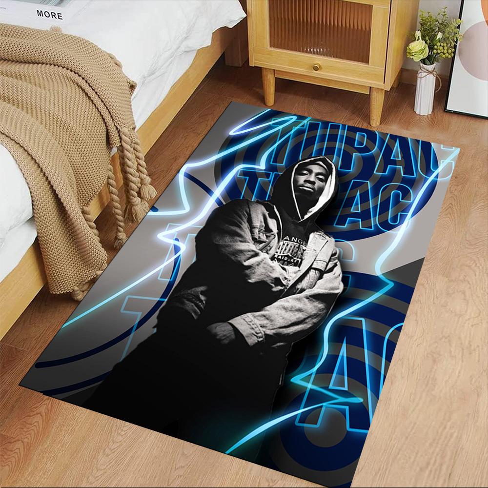 2pac Area Rug Perfect for Study room Balcony Game Room Outdoor Antislip Carpet Decorate Offices Perfect Birthday/Christmas Gift Idea