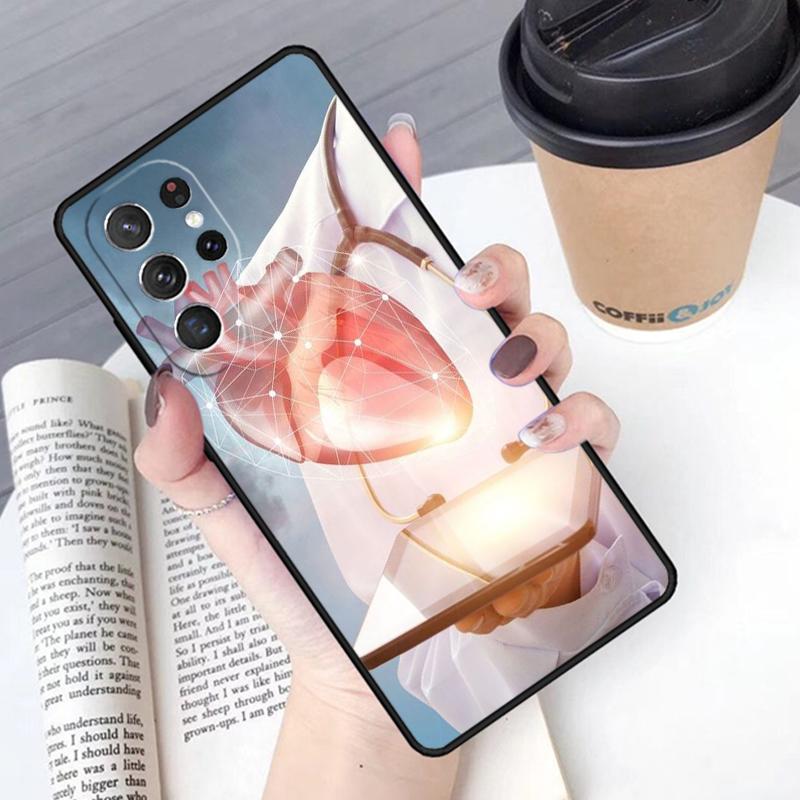 Медицина Врач Медсестра чехол для телефона Обложка Для Samsung Galaxy S24 S25 Ultra S21 S22 Ultra S10E Note 10 Plus Note 20 FE S23