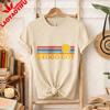 Mexico City TShirt Retro Sunrise Graphic Tee Unisex Adult Harajuku Women Clothes Graphic T Shirts Vintage Goth Shirts for Women
