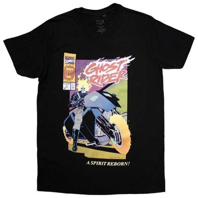Marvel Comics Футболка с обложкой комикса унисекс для взрослых «Призрачный гонщик» Spirit Reborn