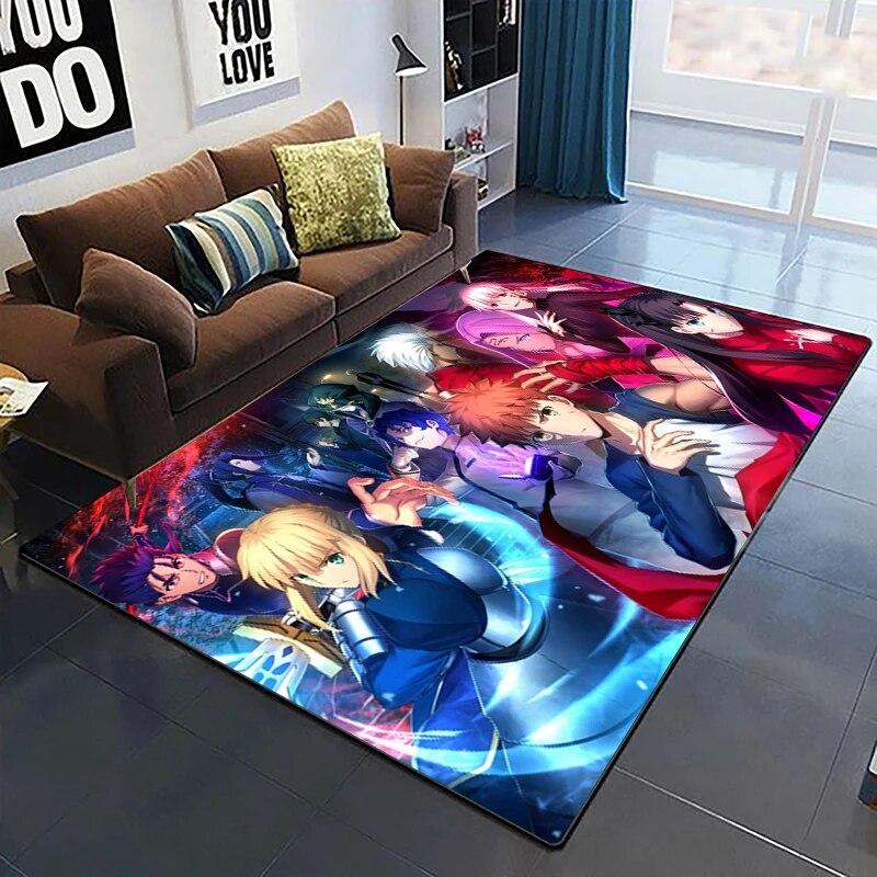 Fate Cartoon HD ковер с принтом, домашний ковер, детская комната, гостиная, стул, прикроватный современный простой напольный коврик, кавайный ковер