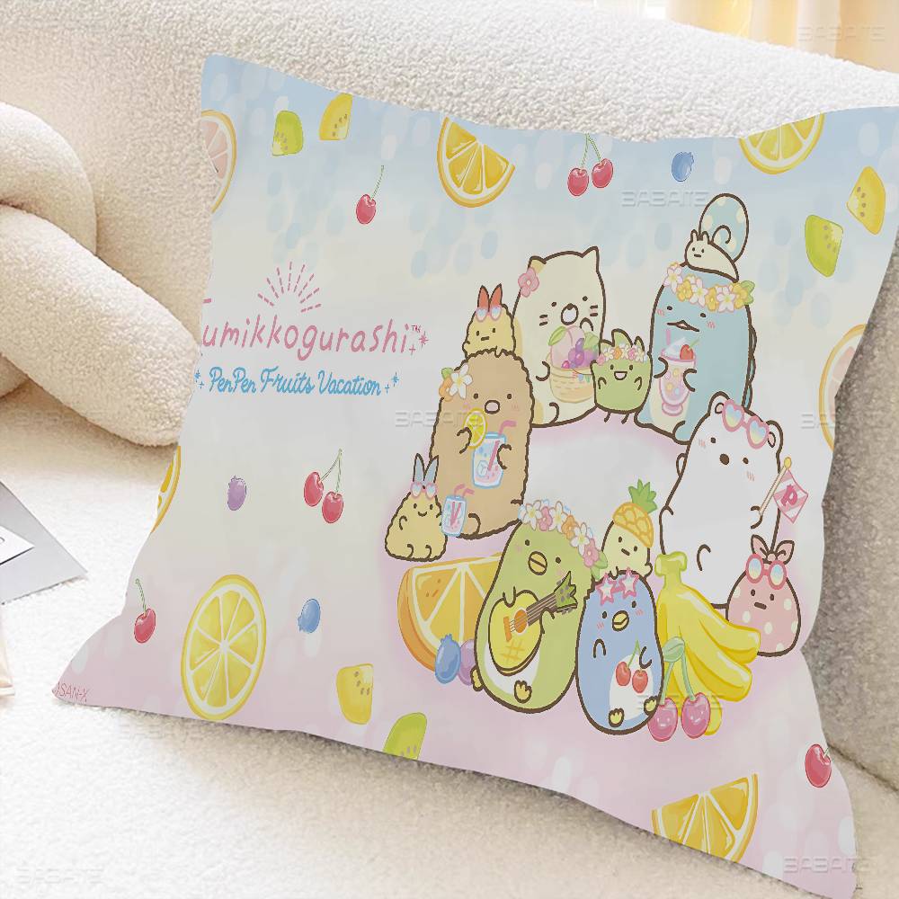 Cartoon Sumikko Gurashi Pillow Gifts Home Office Furnishings Bedroom Sofa Car Cushion Cover Case 45X45Cm