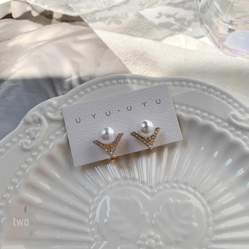 Непрокалываемые серьги-клипсы Dongdaemun для женщин — свежий и сладкий стиль