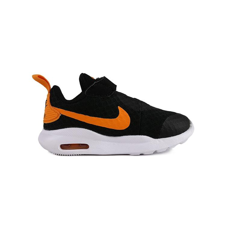 Nike Air Max Oketo Повседневные Амортизирующие, Износостойкие Низкие Беговые Кроссовки Черно-Оранжевые Для Младенцев И Малышей CK0243-081