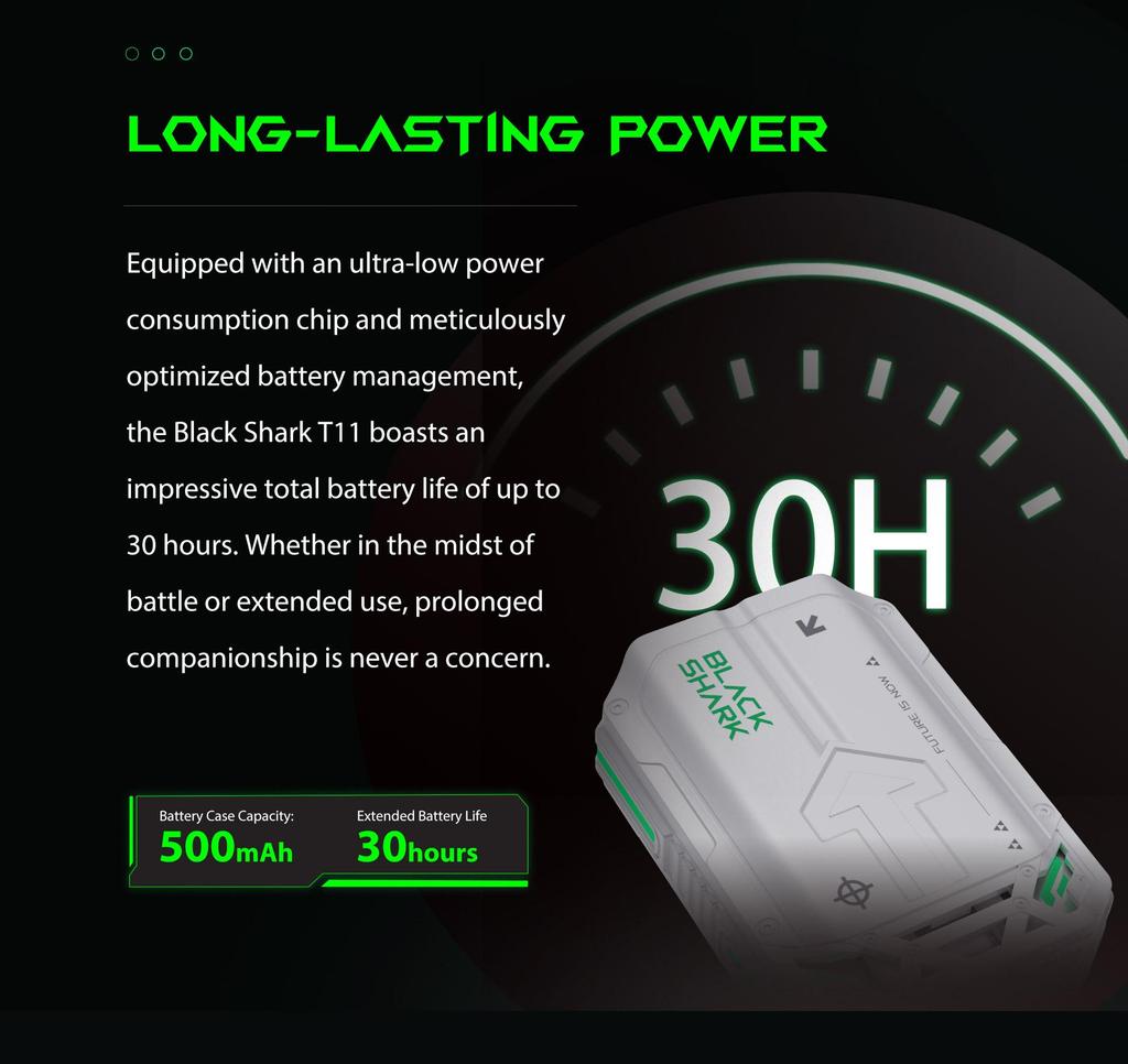 Black Shark T11 Bluetooth Earphones With Bluetooth 5.3,Stereo Noise Cancellation,And RGB Lighting